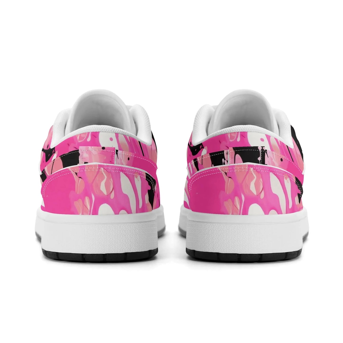 pink-splash-low-top-leder-sneaker-fur-herren-sneaker-jlr-design-76711 - JLR Design