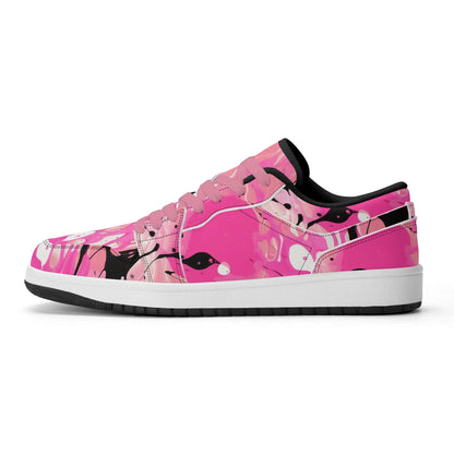 pink-splash-low-top-leder-sneaker-fur-herren-sneaker-jlr-design-87215 - JLR Design