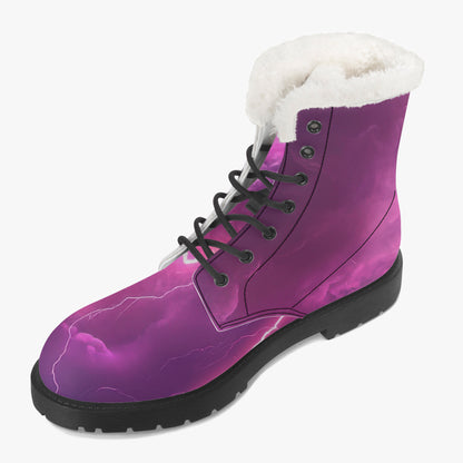Pink Thunder Faux Fur Leder Boots Boots JLR Design