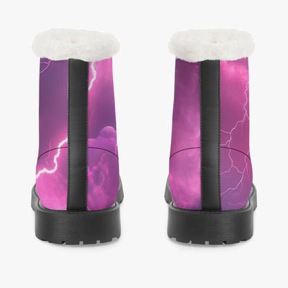 Pink Thunder Faux Fur Leder Boots Boots JLR Design