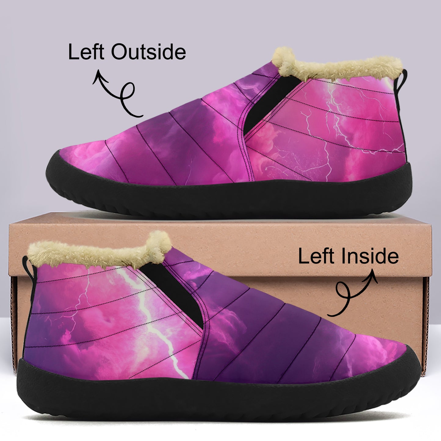 Pink Thunder Faux Fur Slipper Slipper JLR Design