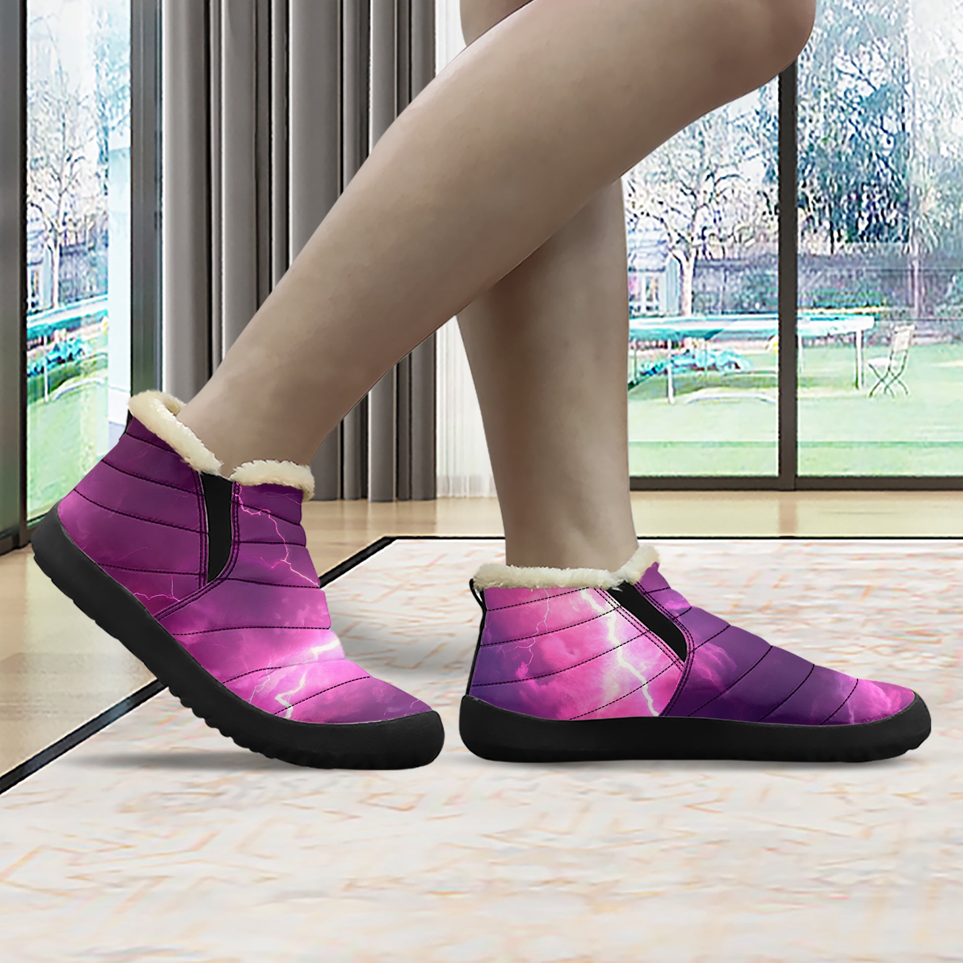 Pink Thunder Faux Fur Slipper Slipper JLR Design