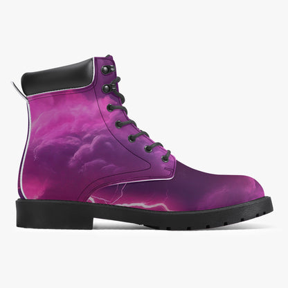 Pink Thunder Leder Boots | Stylische und Warme Winterstiefel Boots JLR Design