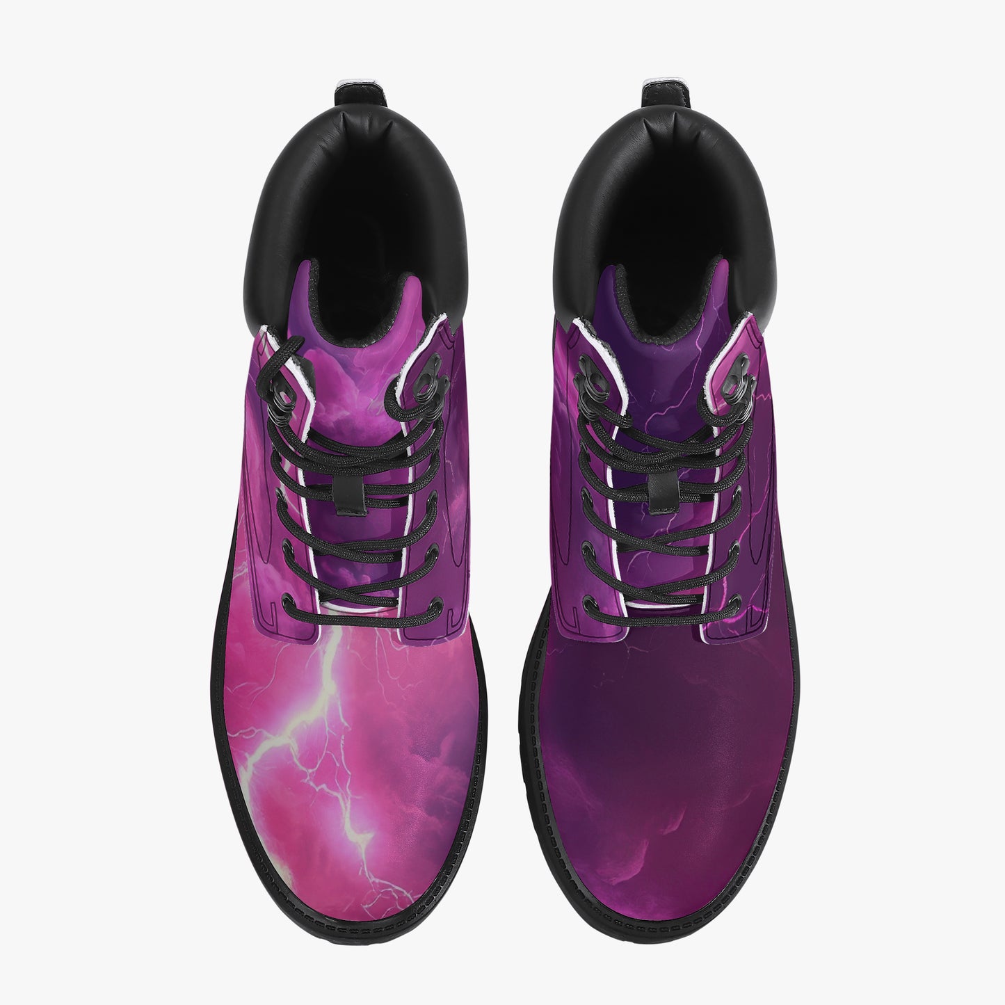 Pink Thunder Leder Boots | Stylische und Warme Winterstiefel Boots JLR Design