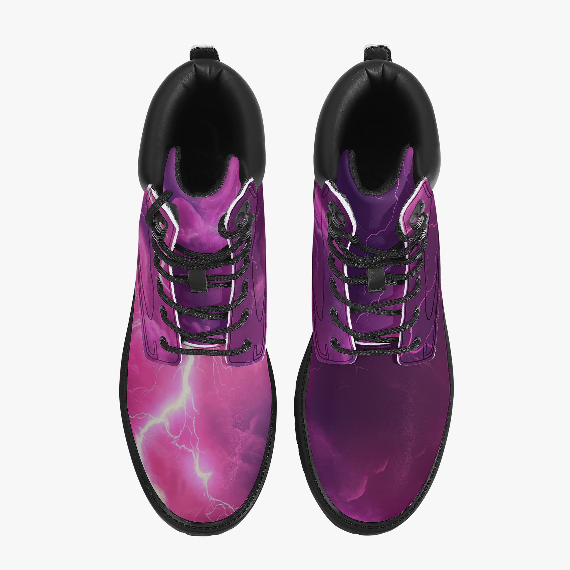 Pink Thunder Leder Boots | Stylische und Warme Winterstiefel Boots JLR Design