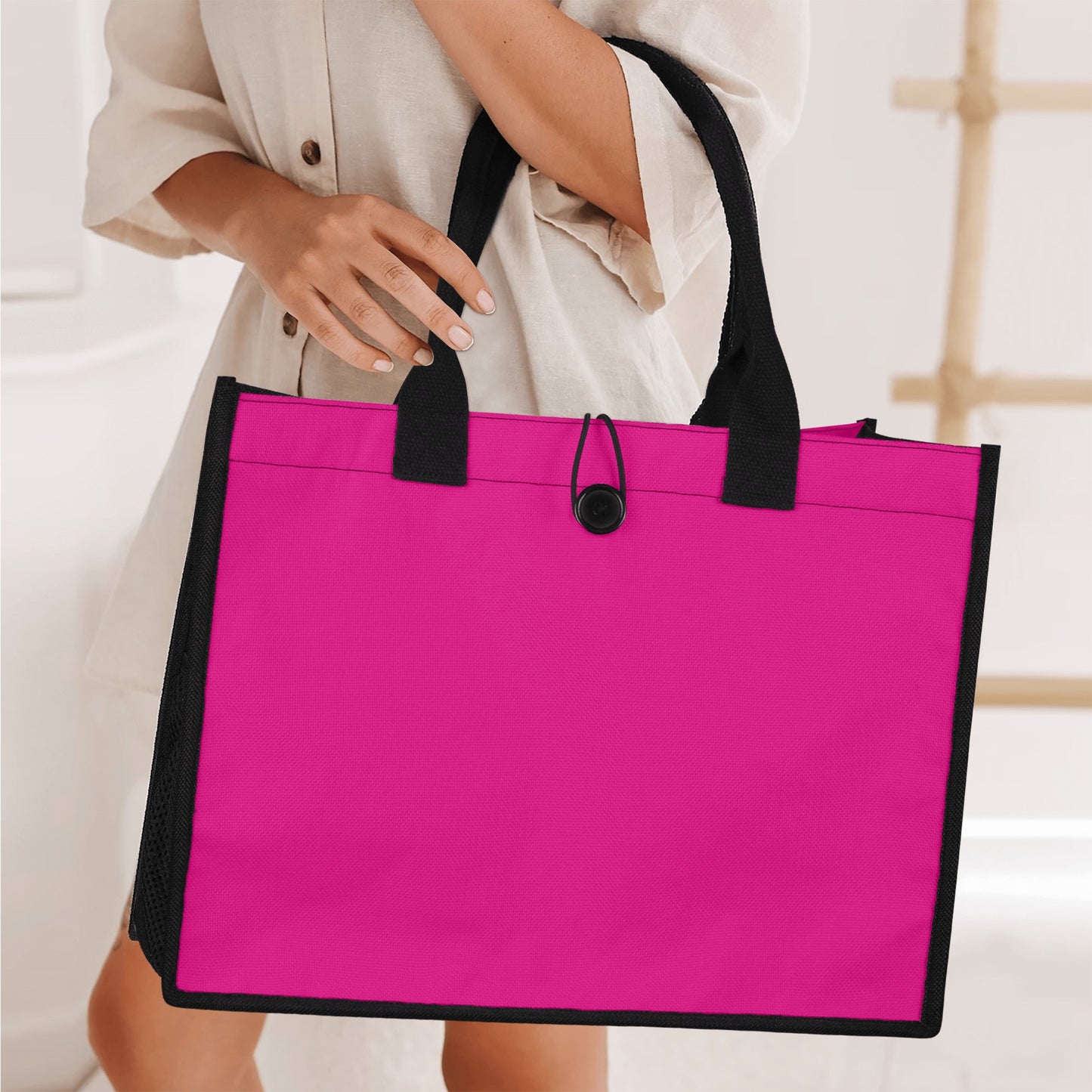 Pinke Canvas Shopper Tasche Einkaufstasche JLR Design