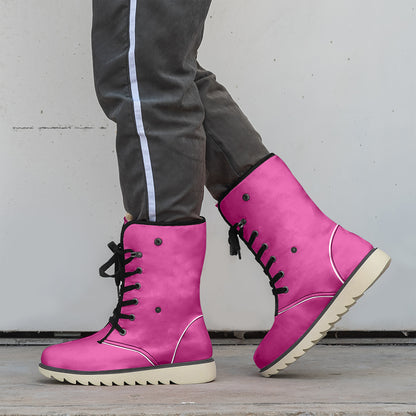 Pinke Chic Boots mit Plüschfutter Boots JLR Design