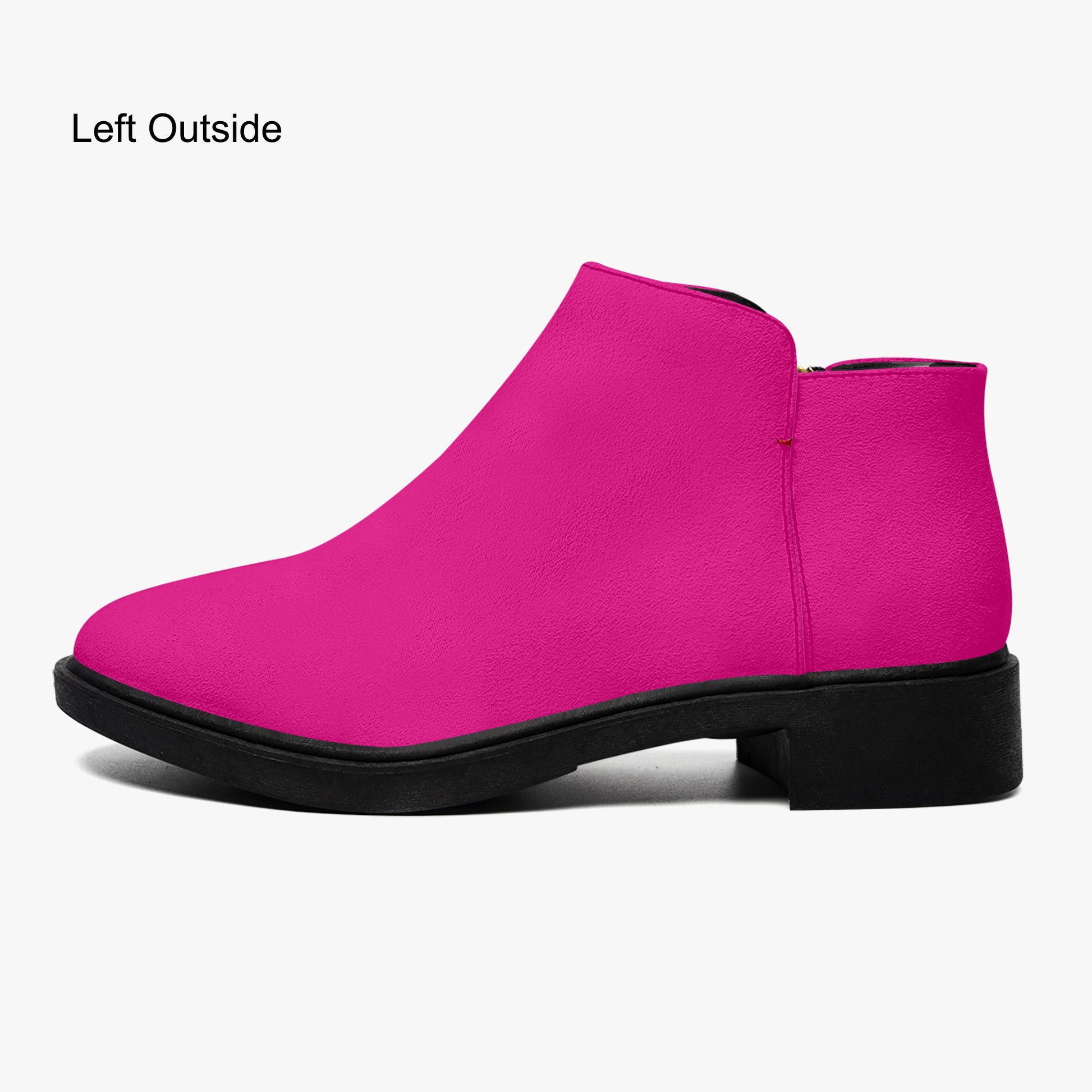 Pinke elegante Reißverschluss-Stiefeletten Stiefel JLR Design