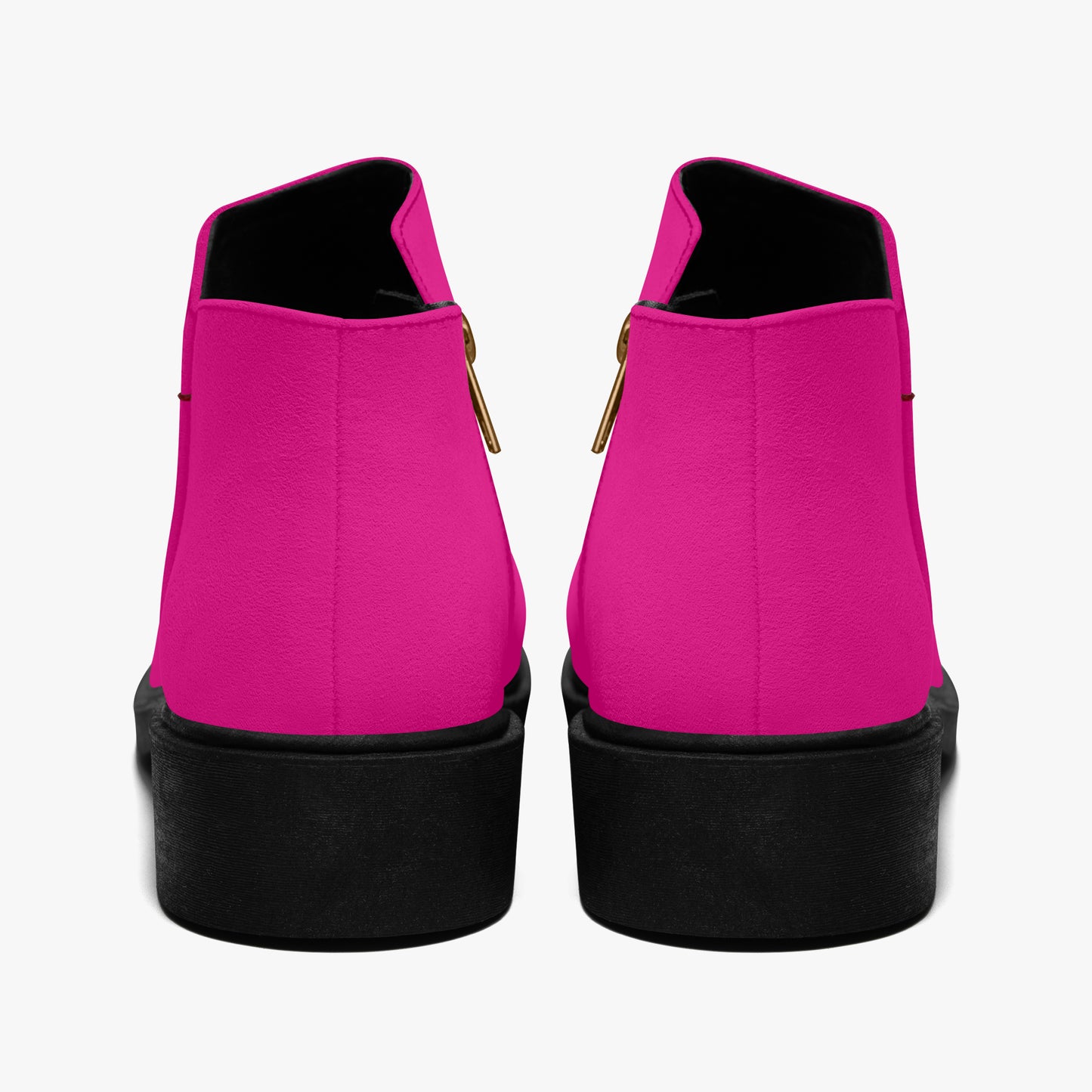 Pinke elegante Reißverschluss-Stiefeletten Stiefel JLR Design