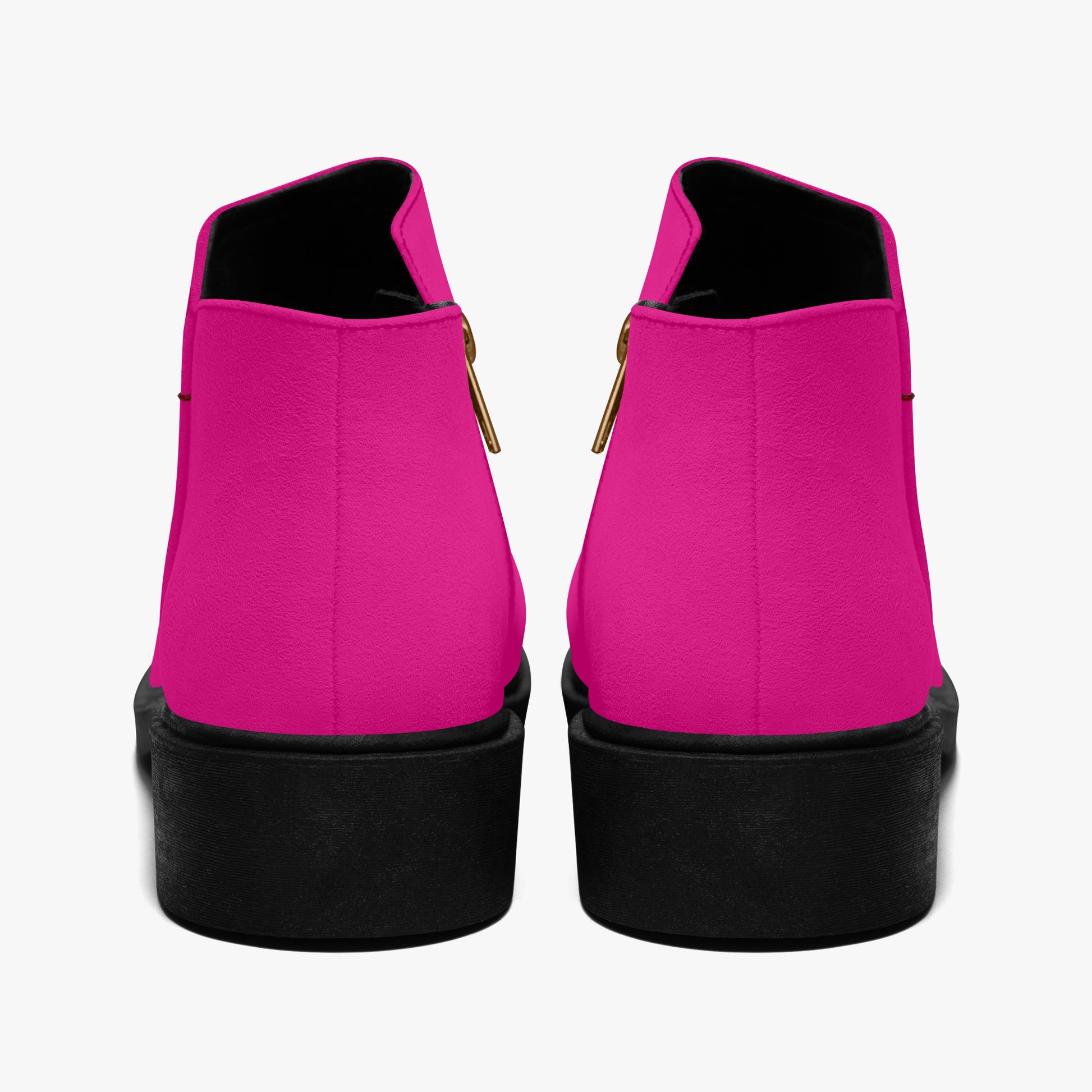 Pinke elegante Reißverschluss-Stiefeletten Stiefel JLR Design