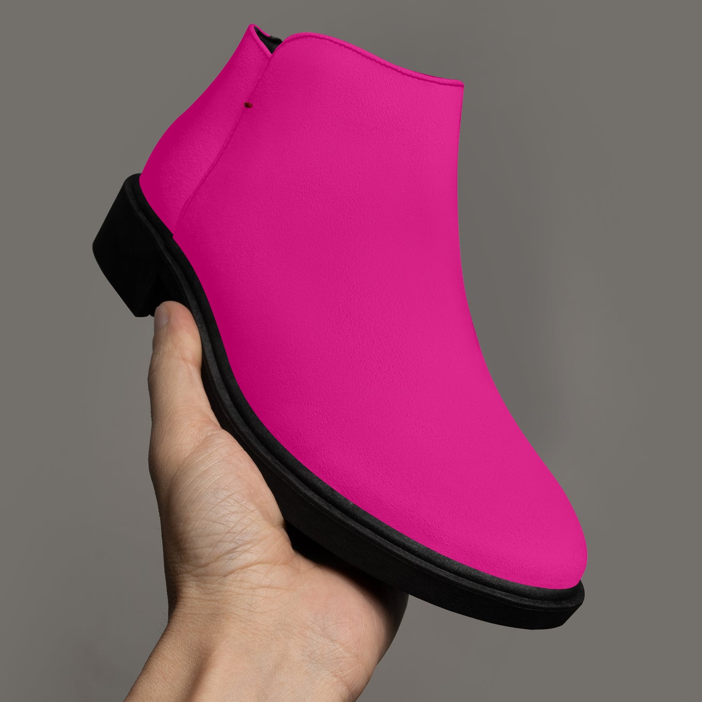 Pinke elegante Reißverschluss-Stiefeletten Stiefel JLR Design