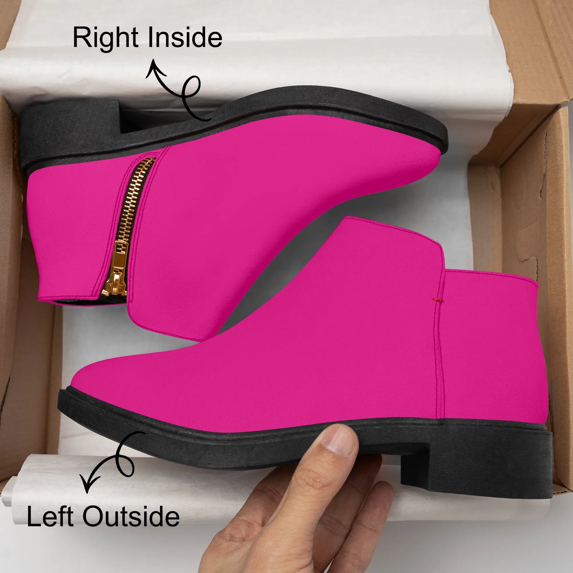 pinke-elegante-reissverschluss-stiefeletten-stiefel-jlr-design-5 - JLR Design