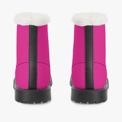 Pinke Faux Fur Leder Boots Boots JLR Design