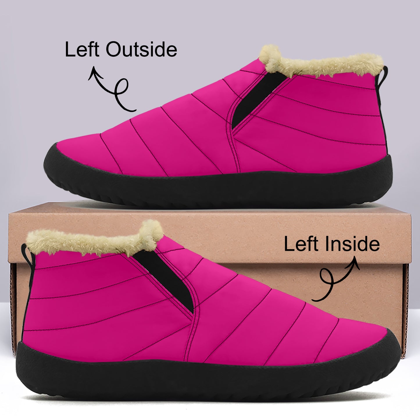 Pinke Faux Fur Slipper Slipper JLR Design