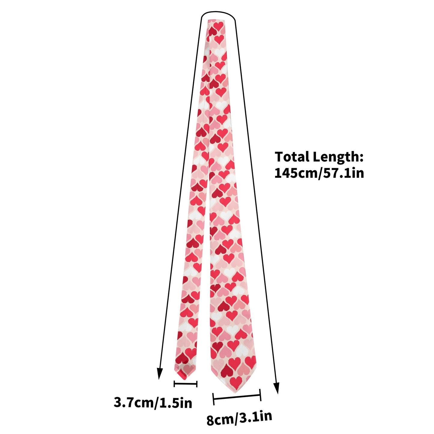 Pinke Herzchen Krawatte Krawatte JLR Design