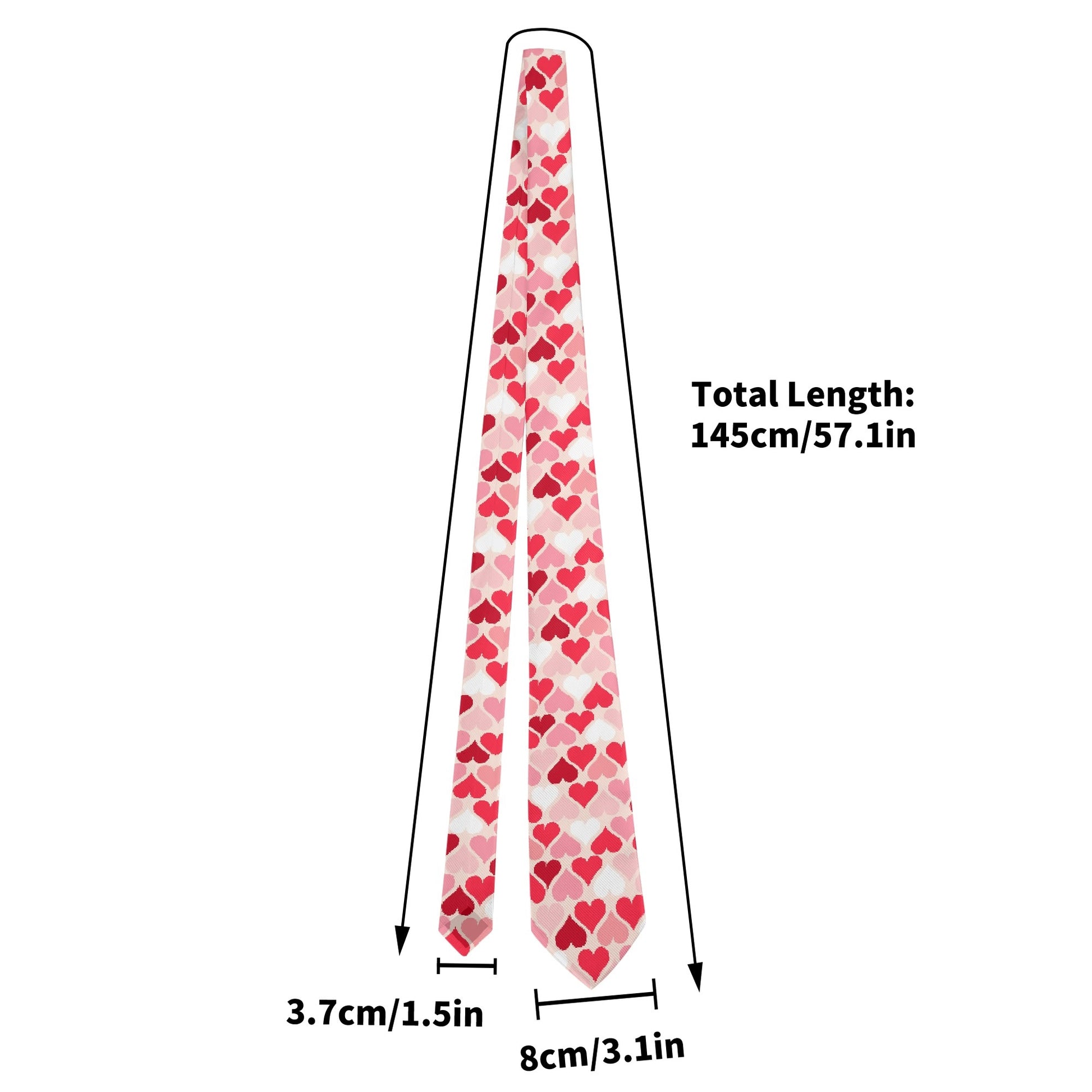 Pinke Herzchen Krawatte Krawatte JLR Design
