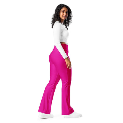 Pinke High Waist Flare Leggings Flare Leggings 59.99 Flare, High, Leggings, Pink, Waist JLR Design