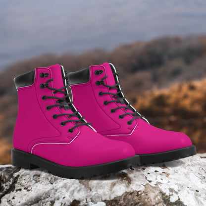 Pinke Leder Boots | Stylische und Warme Winterstiefel Boots JLR Design