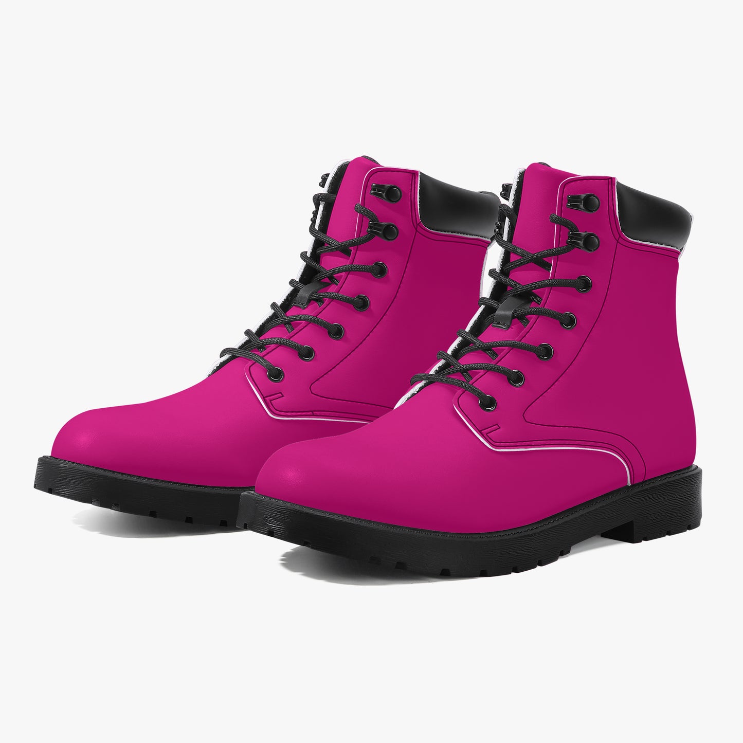 Pinke Leder Boots | Stylische und Warme Winterstiefel Boots JLR Design