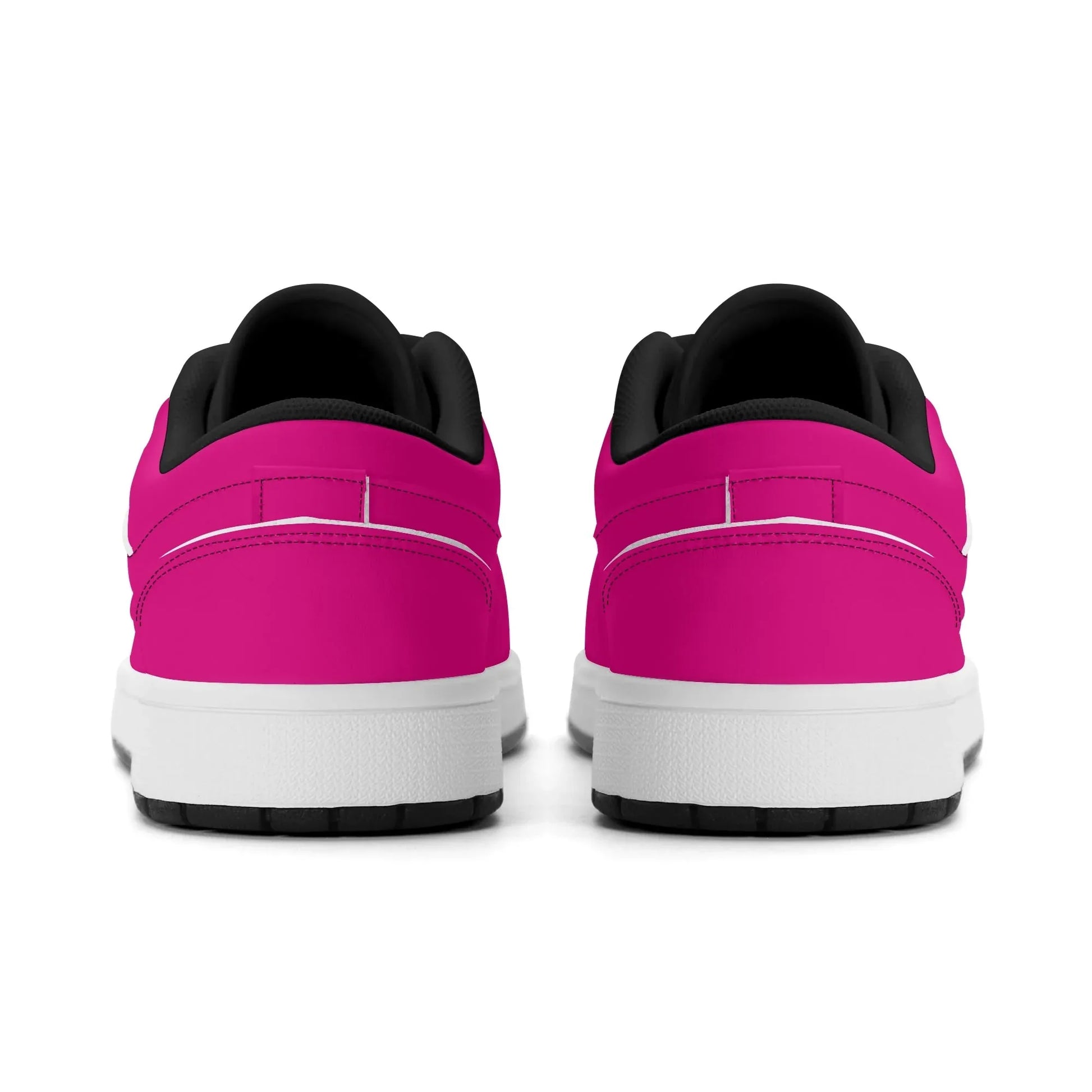 pinke-low-top-leder-sneaker-fur-damen-sneaker-jlr-design-26671 - JLR Design