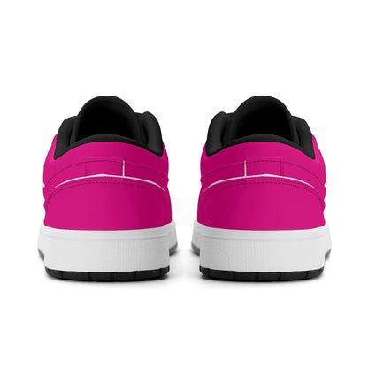 pinke-low-top-leder-sneaker-fur-damen-sneaker-jlr-design-26671 - JLR Design