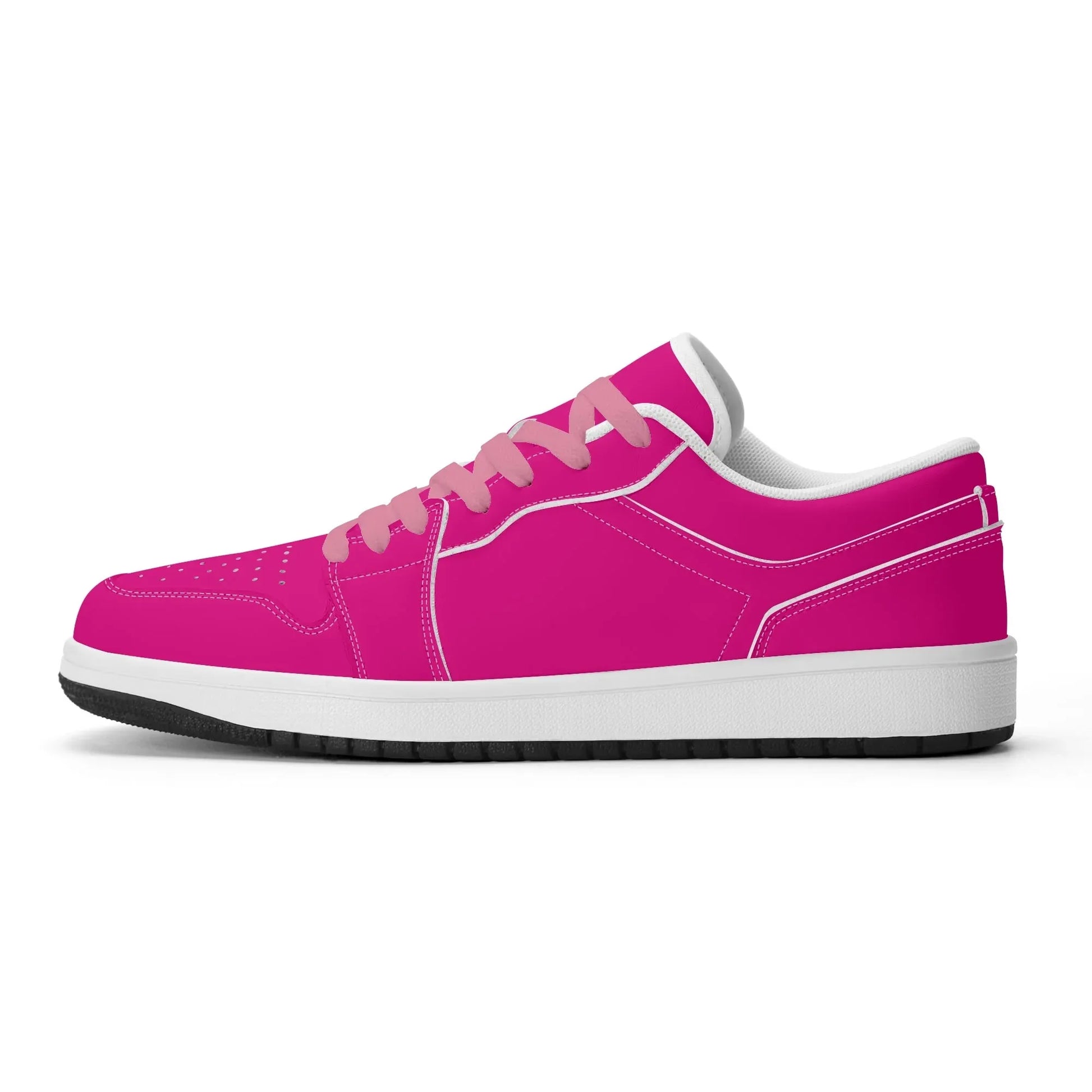 pinke-low-top-leder-sneaker-fur-damen-sneaker-jlr-design-18059 - JLR Design