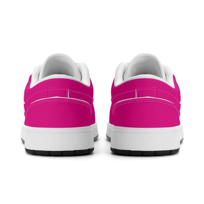 pinke-low-top-leder-sneaker-fur-damen-sneaker-jlr-design-63296 - JLR Design