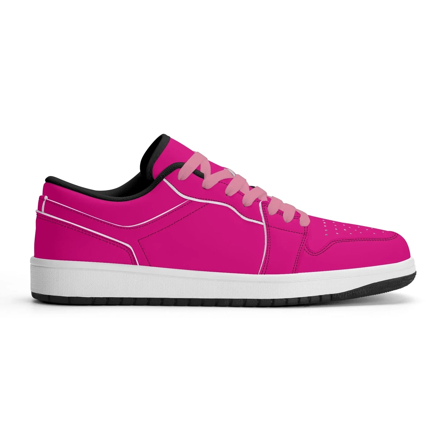pinke-low-top-leder-sneaker-fur-herren-sneaker-jlr-design-11606 - JLR Design