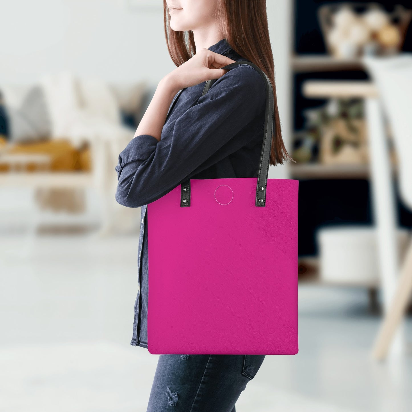 Pinke PU Leder Handtasche Handtasche JLR Design