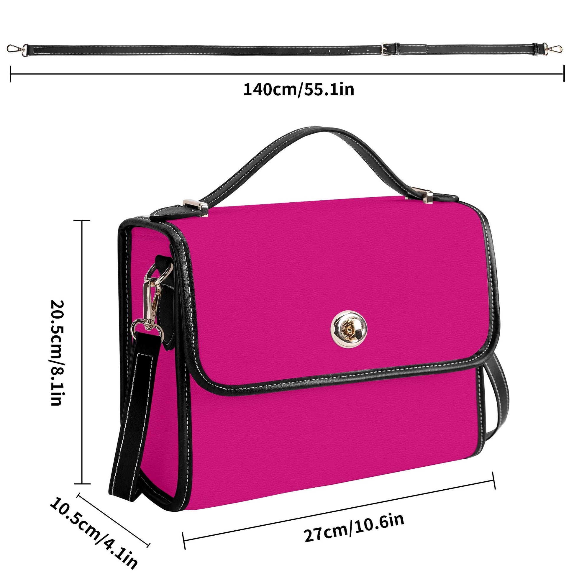 Pinke Satchel Bag Umhängetasche Umhängetasche JLR Design