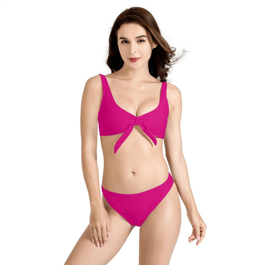 Pinker Bikini Badeanzug mit Schleife Bikini mit Schleife 47.99 Bikini, Pink, Schleife JLR Design