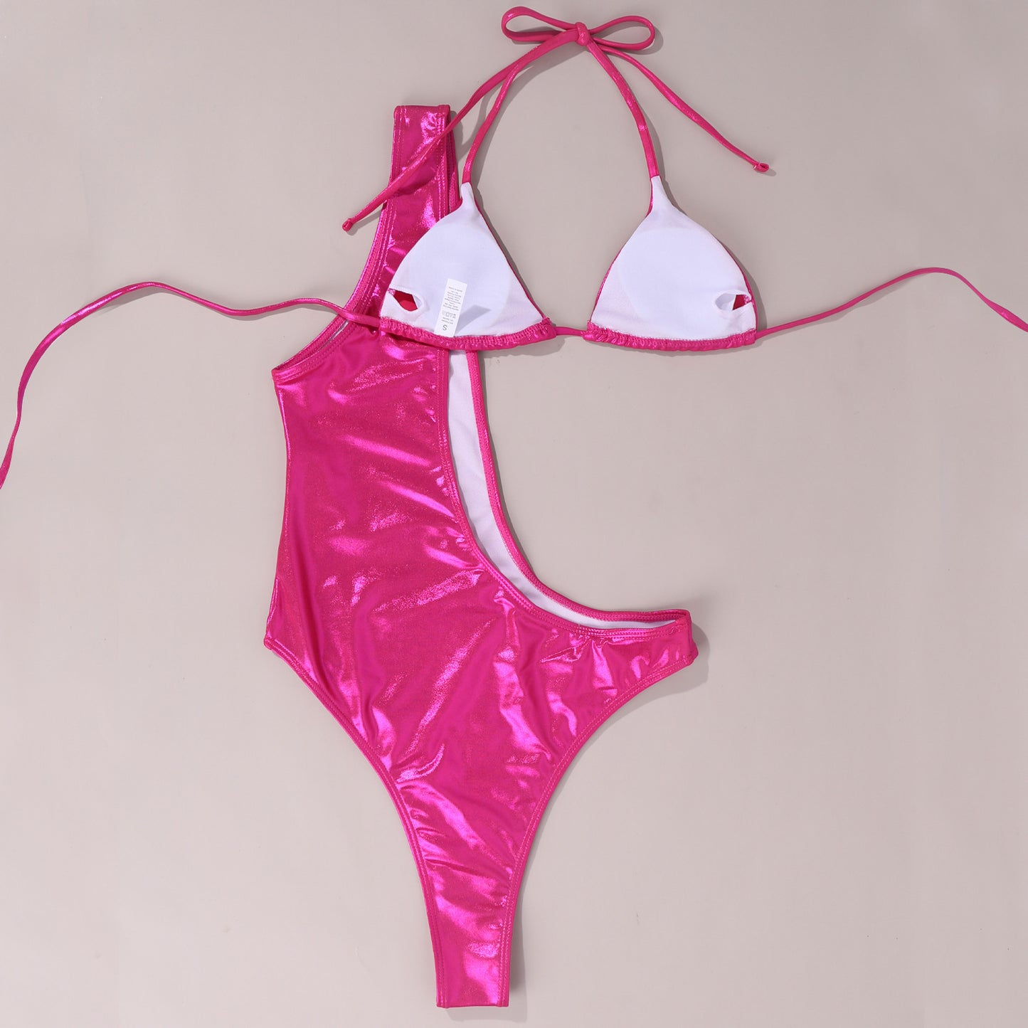 Pinker figurbetonender Stretch Bikini Bikini JLR Design