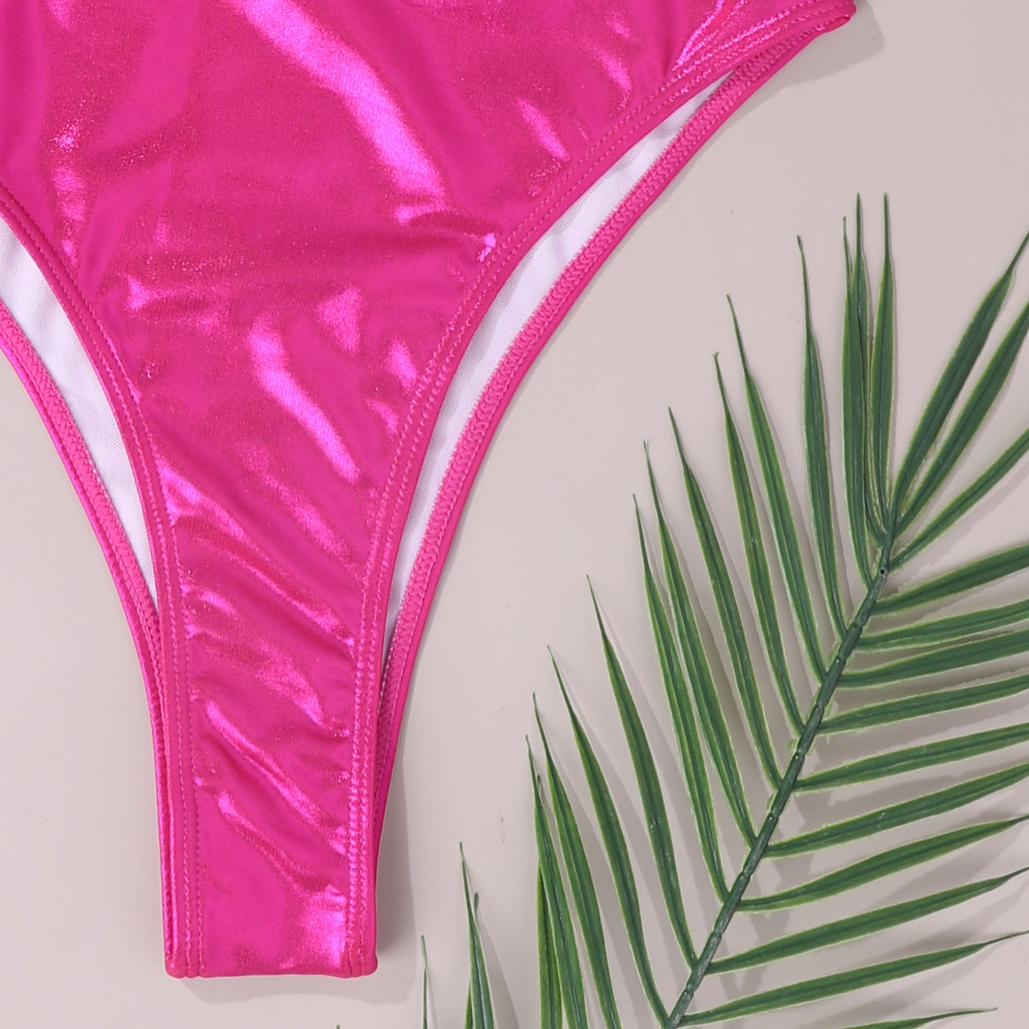 Pinker figurbetonender Stretch Bikini Bikini JLR Design