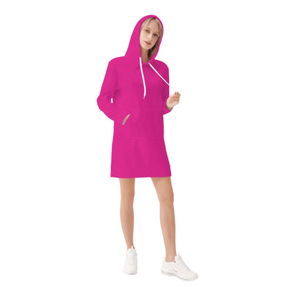 Pinker Velvet Hoodie Dress Hoodiekleid JLR Design