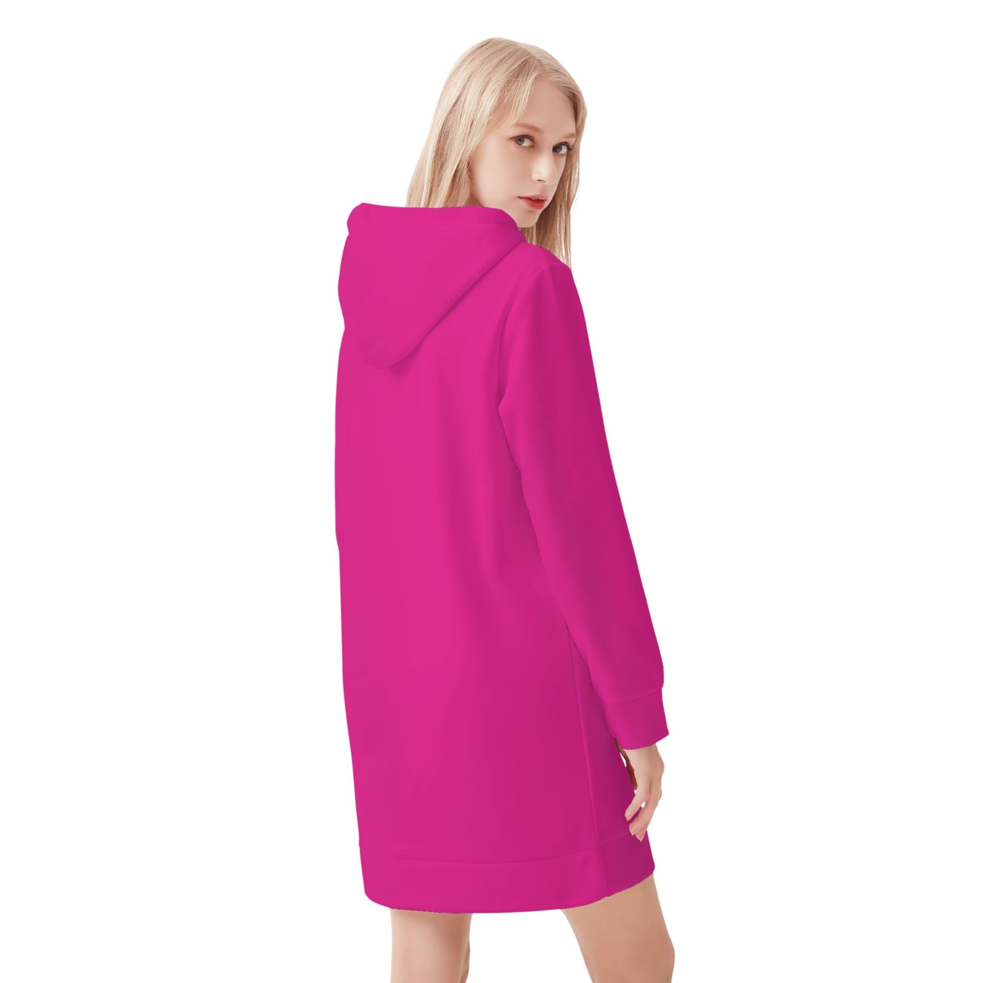 Pinker Velvet Hoodie Dress Hoodiekleid JLR Design