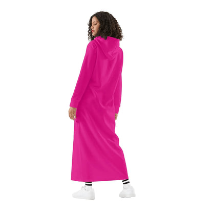 pinkes-bequemes-leichtes-hoodie-kleid-hoodiekleid-jlr-design-64948 - JLR Design