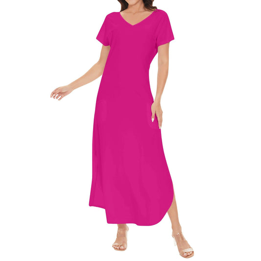 Pinkes kurzärmliges drapiertes Kleid drapiertes Kleid 54.99 drapiert, kleid, kurzärmlig, Pink JLR Design