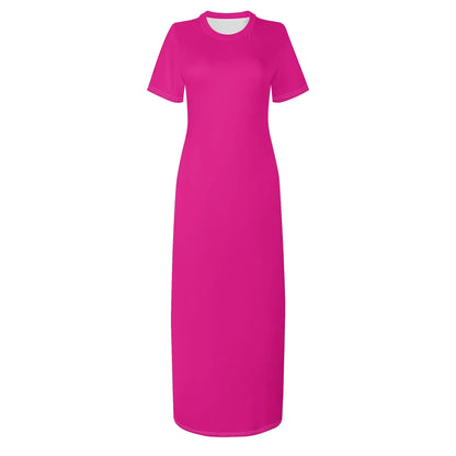 pinkes-short-sleeve-long-dress-long-dress-jlr-design-30031 - JLR Design