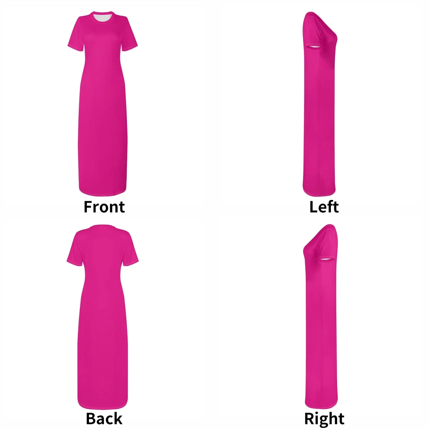 pinkes-short-sleeve-long-dress-long-dress-jlr-design-37989 - JLR Design