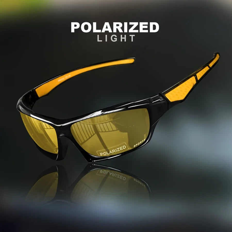 Polarisierte Sport-Sonnenbrille | Flexibler Rahmen | UV400 | Rund | Modisch Brille JLR Design