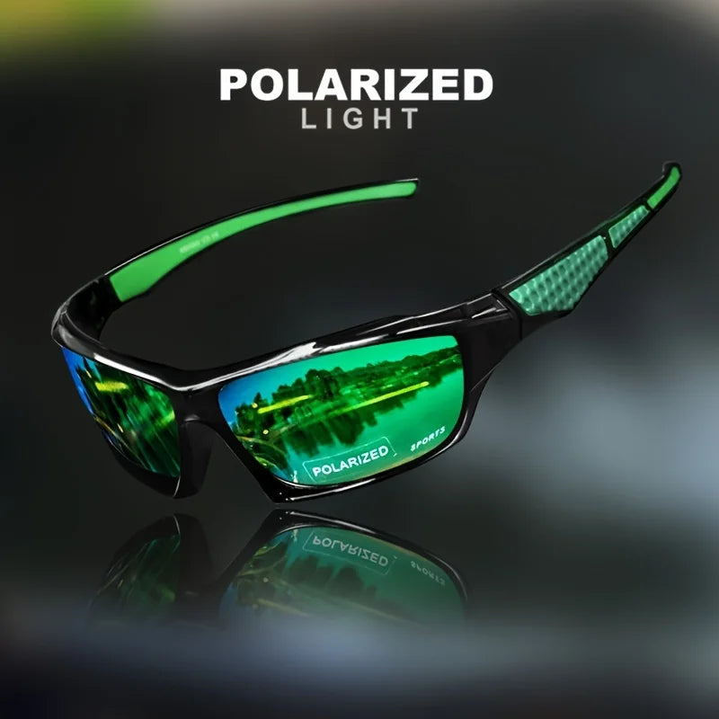 Polarisierte Sport-Sonnenbrille | Flexibler Rahmen | UV400 | Rund | Modisch Brille JLR Design