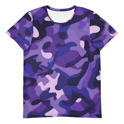 Purple Camouflage v1 Sport-T-Shirt für Herren Sport T-Shirt JLR Design