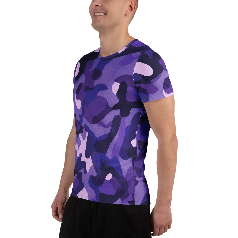 Purple Camouflage v1 Sport-T-Shirt für Herren Sport T-Shirt JLR Design