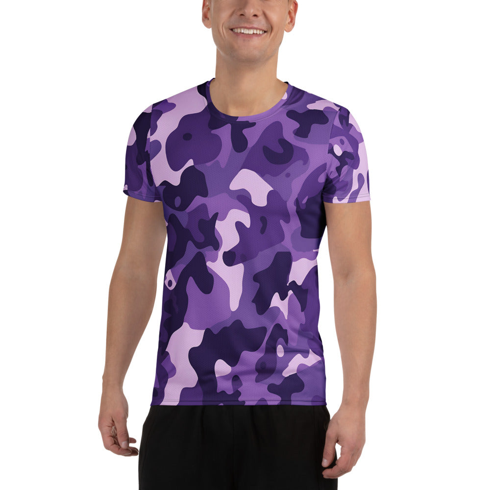 Purple Camouflage v2 Sport-T-Shirt für Herren Sport T-Shirt JLR Design