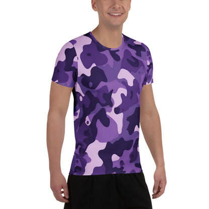 Purple Camouflage v2 Sport-T-Shirt für Herren Sport T-Shirt JLR Design