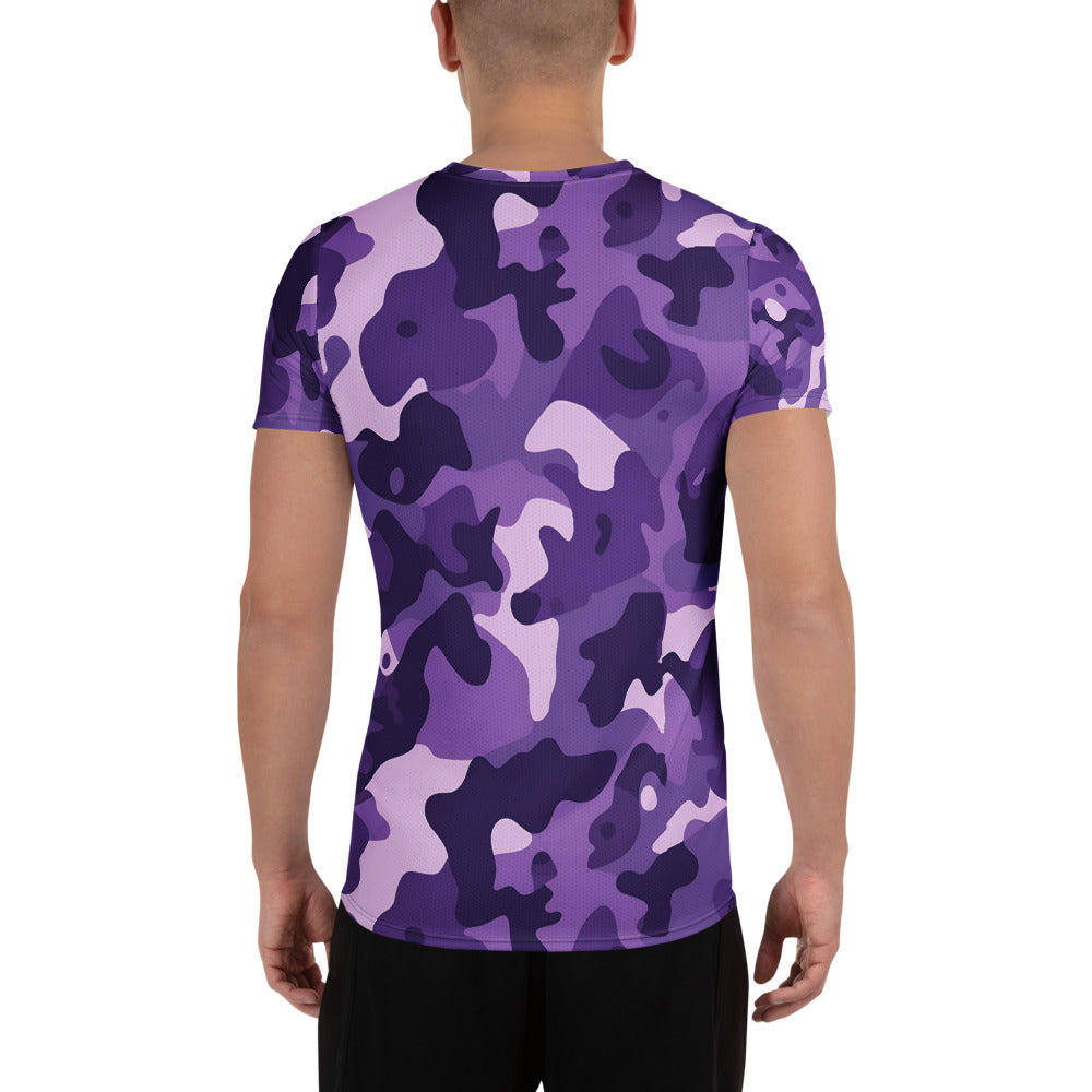 Purple Camouflage v2 Sport-T-Shirt für Herren Sport T-Shirt JLR Design