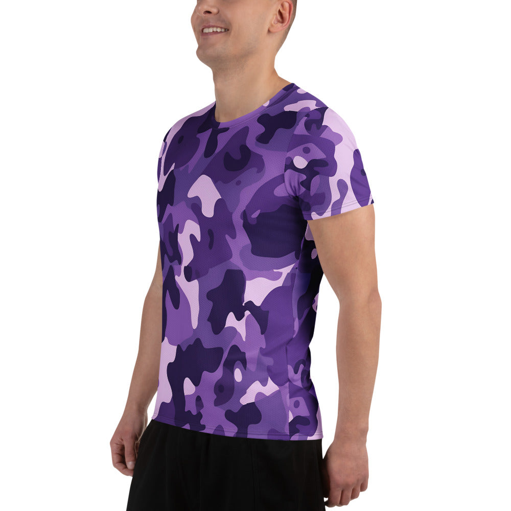 Purple Camouflage v2 Sport-T-Shirt für Herren Sport T-Shirt JLR Design