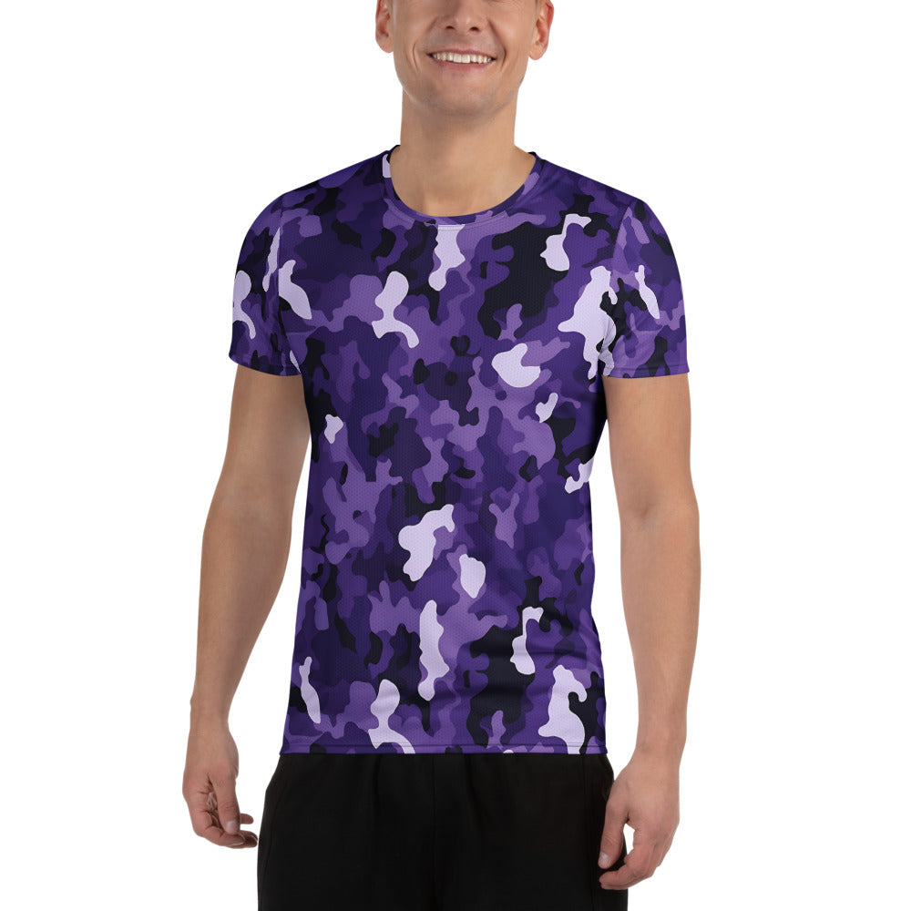Purple Camouflage v3 Sport-T-Shirt für Herren Sport T-Shirt JLR Design