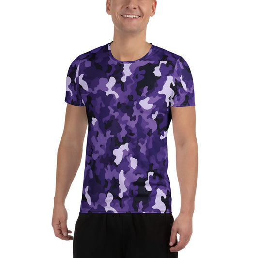 Purple Camouflage v3 Sport-T-Shirt für Herren Sport T-Shirt JLR Design