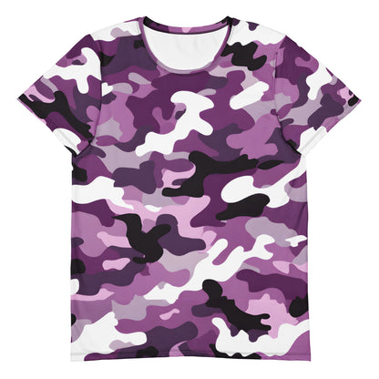 Purple Camouflage v4 Sport-T-Shirt für Herren Sport T-Shirt JLR Design